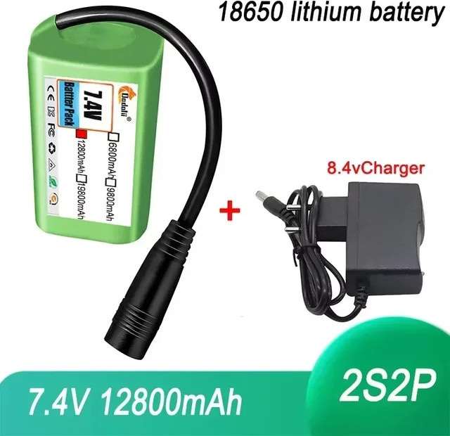 Dadolii Lipo-Akku 7,4V 12800mAh für ferngesteuerte Angelköderboote T188 T888 V007 H18 C18 - Bild 1