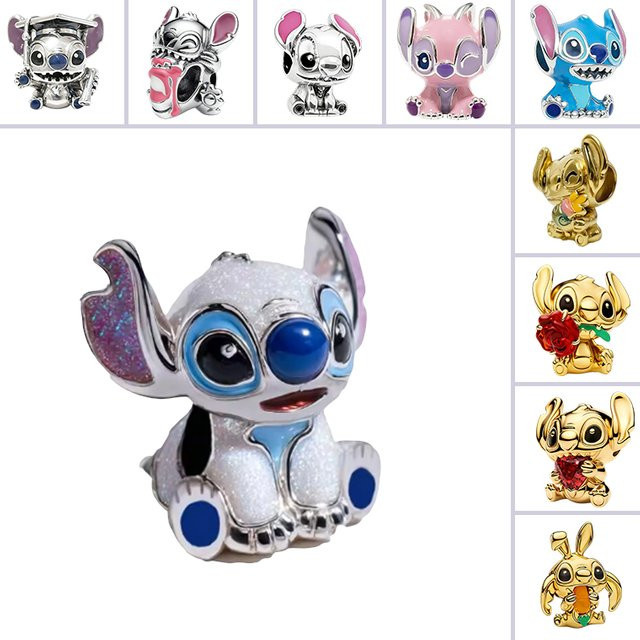 Potdemiel Charm-Perlen, Minnie Donald Duck Mickey Mouse Serie, Silber, Damen - Bild 1