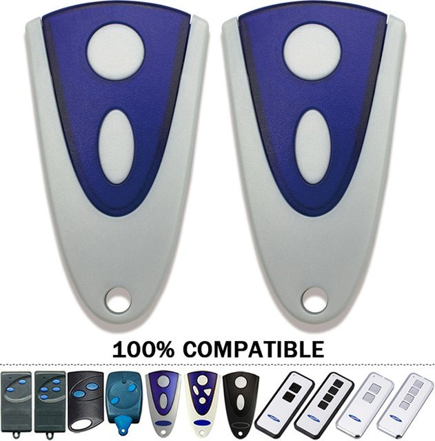 2 Stück Novoferm Garagentor-Fernbedienung Novotron 433 MHz Rolling Code Keyfob Sender für Modelle 502 MAX43-2 504 MAX43-4 512 522 524 - Bild 1