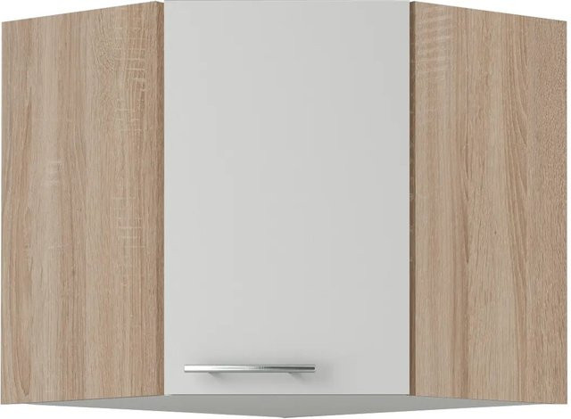 Optifit Küchen-Eckoberschrank Dakar286 in Weiß-Eiche, B/T/H: 60 x 57,6 x 34,6 cm - Bild 1