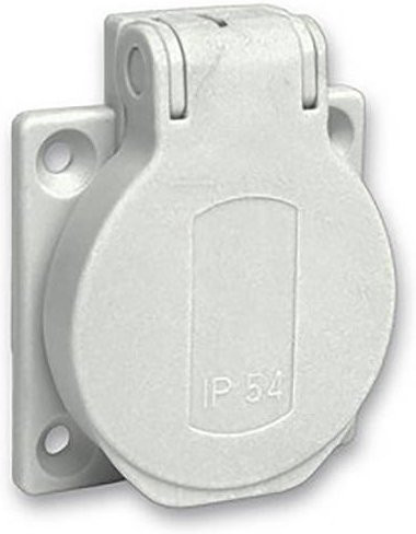 Schneider Electric PKS51G Einbaudose mit 2-fach Steckdose IP54 in Weiß, 40 Stück - Bild 1