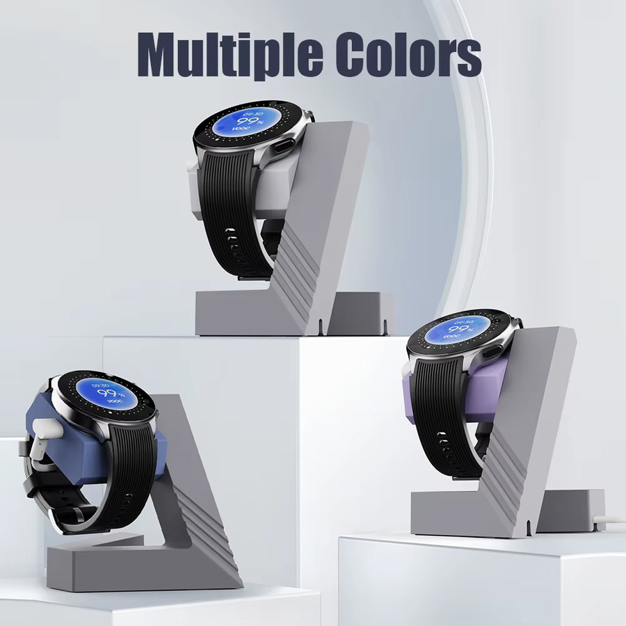 Sikai Ladestation für OPPO WatchX und OnePlus Watch2 Smartwatch Dock Halter mit Kabel in Blau oder Grau - Bild 5