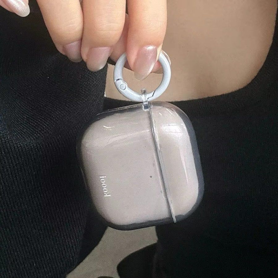 Retro Soft Case für Apple AirPods Pro 2, AirPods 4, 3, 2, 1 in Transparent mit Lila, Orange und Grün - Bild 2