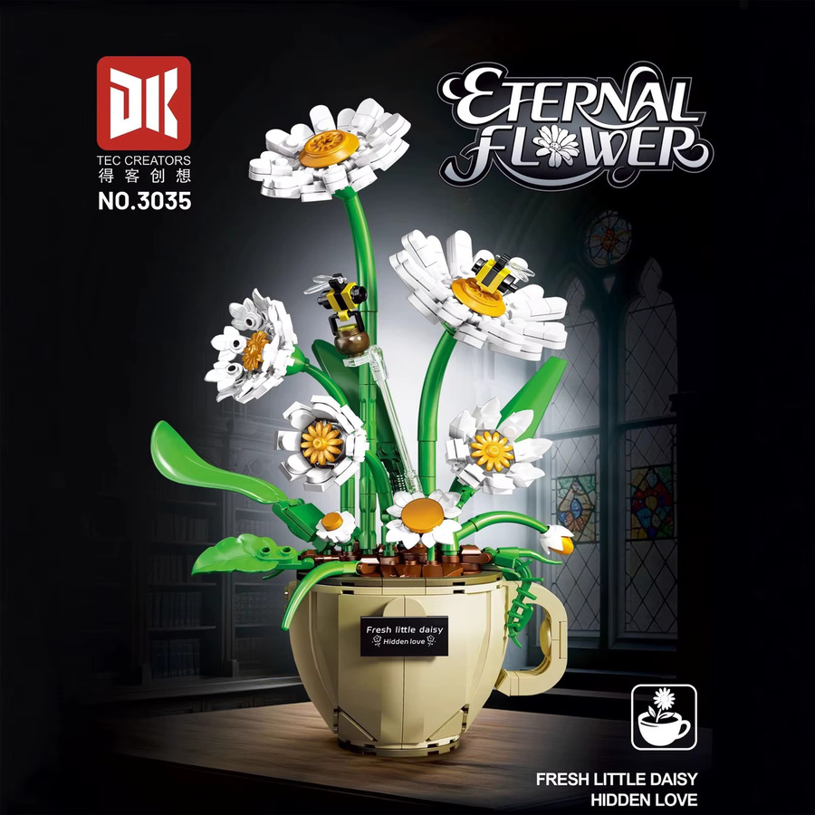 stemedu Blumen Kaffee Tasse Gänseblümchen, Bausteine, ab 8 Jahren - Bild 3