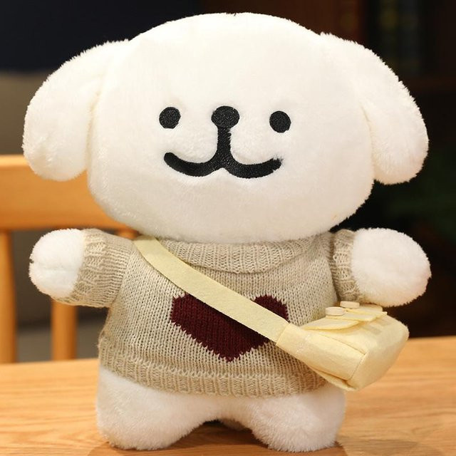 Yiran toy Malteser Hund Plüschtier, Weiß, Plüsch / Textil - Bild 1