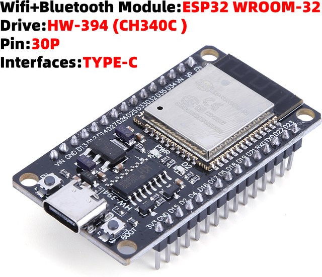 Espressif ESP32 Erweiterungskarte mit WiFi und Bluetooth, Dual Core Entwicklung Board für ESP32-DevKitC-32 und ESP-WROOM-32, Schwarz - Bild 1