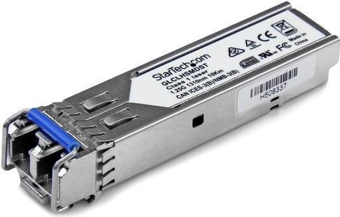 StarTech.com Gigabit SFP Transceiver Modul SM LC, Mini-GBIC bis 20km, Glasfaser Transceiver mit DDM 1310nm 1000Base-LH, kompatibel mit Cisco GLC-LH-SMD, Farbe: Silber - Bild 1