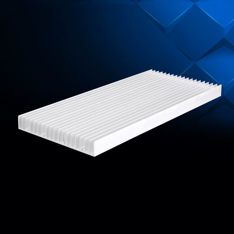 YOUTHINK Aluminium-Kühlkörper für Hochleistungs-LED-Licht, Farbe: Silber/Weiß, B/T/H: 300 x 140 x 20 mm - Bild 2