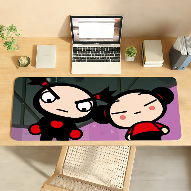 Garu Pucca Mauspad XXL rutschfeste Schreibtischunterlage in Multicolour für PC und Laptop - Bild 1
