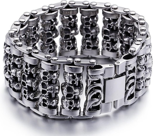 TrustyLan Armband, Edelstahl, Silber, Herren, 35 mm, 20 cm - Bild 1