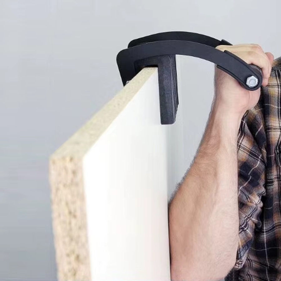 Einhand-Griff für Holz-Klemmen aus Metall in Schwarz, 2er-Set - Bild 5