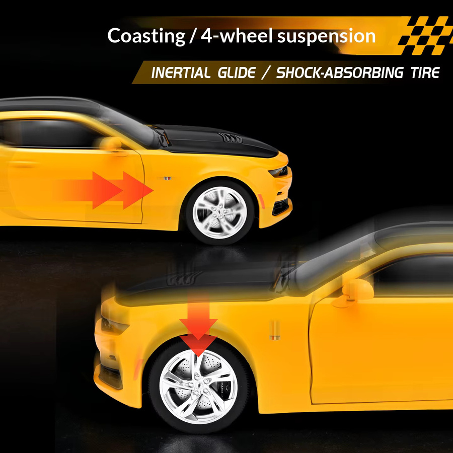 Maisto Transformers Chevrolet Camaro Limousine, 1:18, Metall, Gelb, Weiß - Bild 5