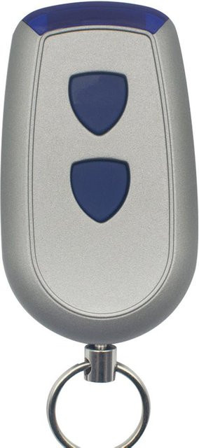 Normstahl Garagentor-Fernbedienung RCU433 mit 2 Buttons, 433,92MHz Rolling-Code-Sender, Grau - Bild 1