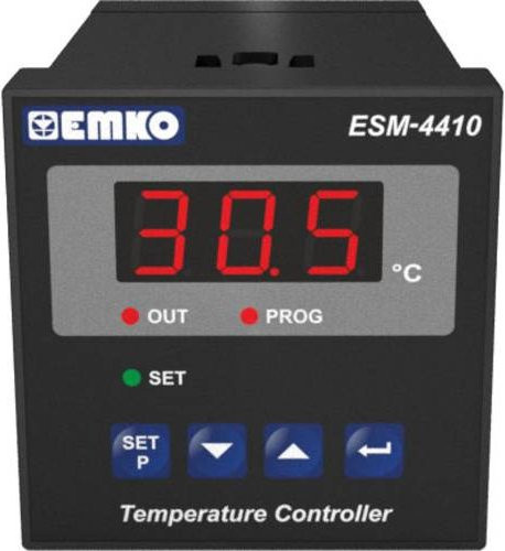 Emko ESM-4410.5.03.0.1/00.00/2.0.0.0 2-Punkt-Temperaturregler Pt100 Schwarz B/T/H: 48 x 48 x 95 mm - Bild 1