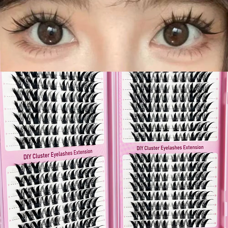 LIMEIKAI Künstliche Wimpern, Einzelwimpern, geschwungen, Unisex - Bild 5