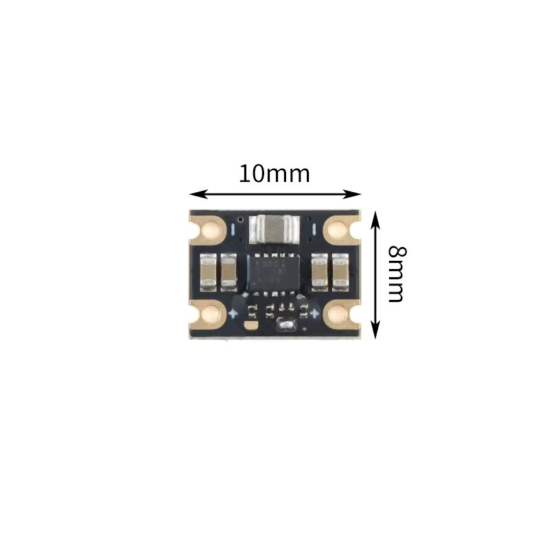 Your Cee Automatisches Buck-Boost-Modul mit TPS63802-Chip, 3,3 V 2 A / 5 V 1 A, regulierte Ausgangsstromversorgungsplatine für Lithium-Batterien, Schwarz - Bild 2