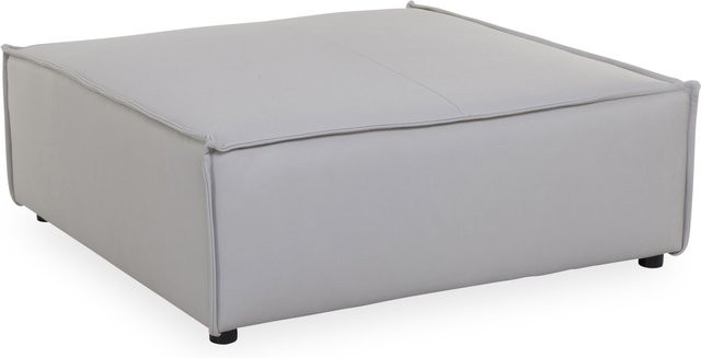 Zwischen-Hocker CROSWEL medium in Grau mit Polsterung und Stoffbezug - Bild 1