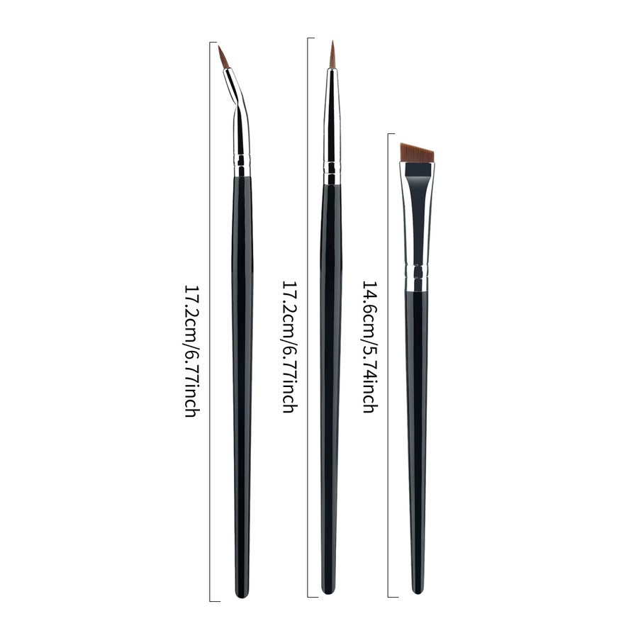 RANCAI Augen-Make-up-Pinsel-Set, 3-teilig, Unisex - Bild 2