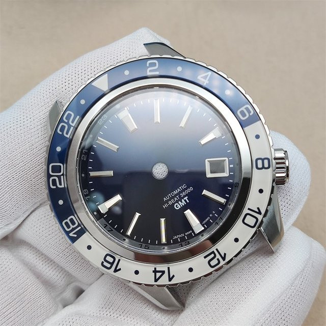Orient Uhrengehäuse, Edelstahl, 42,5 mm, Saphirglas, GMT, NH34 Uhrwerk - Bild 1