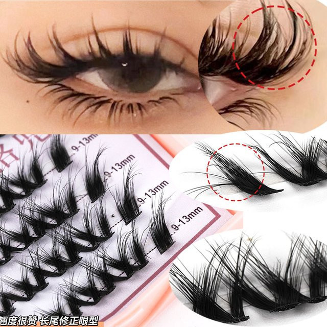 AMSDCN Wimpernverlängerung Einzelne Falsche Wimpern, Mix, Natürlich - Bild 1
