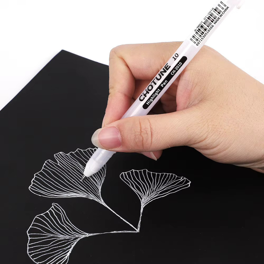 Sakura Gelly Roll Gelschreiber Set mit weißer Tinte, 3 Stück mit verschiedenen Strichstärken für Journaling und Kunst - Bild 3