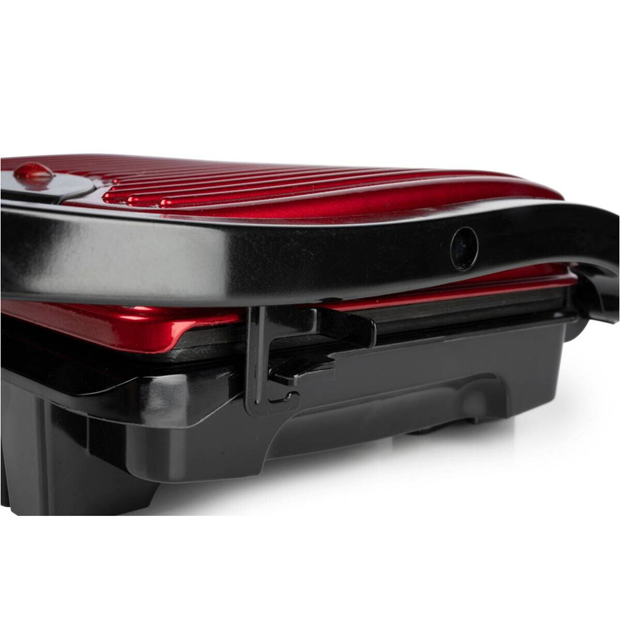 Alpina Kontaktgrill mit herausnehmbaren Platten in Rot, 1000W, B/H/L: 11,5 x 29,5 x 32,5 cm - Bild 3