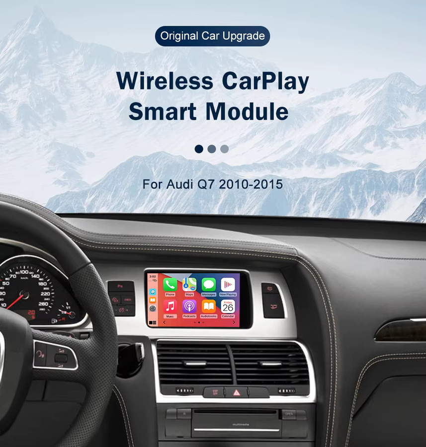 AUTOABC Kabelloses CarPlay und Android Auto Interface mit MMI 3G für Audi A4 B8, A5, Q5 und S5 (2009-2015) inklusive AirPlay, Mirror Link und Rückfahrkamera - Bild 2