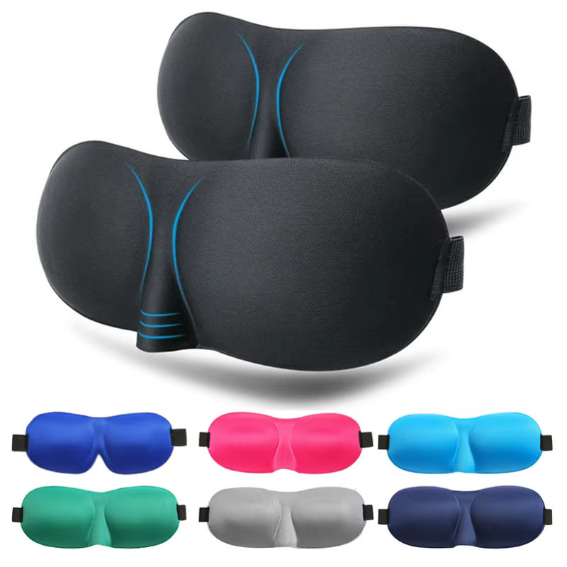 3D-konturierte Schlaf-Augenmaske, Unisex, lichtblockierend - Bild 3