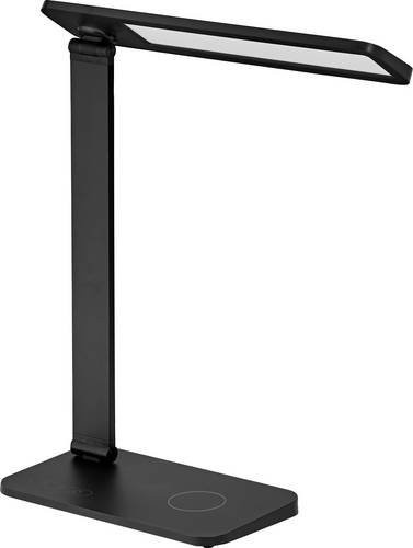 OSRAM HOMELIGHTING Office Line Desk Banker Schreibtischleuchte mit induktivem Laden, 17W, dimmbar, CCT, Schwarz - Bild 1