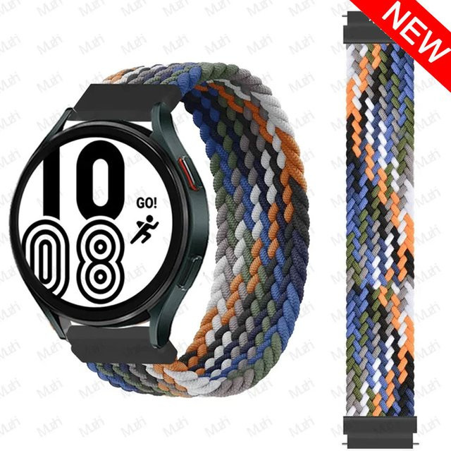 Geflochtenes Solo-Loop-Armband, Textil, Bunt, Unisex, 22mm/20mm - Bild 1