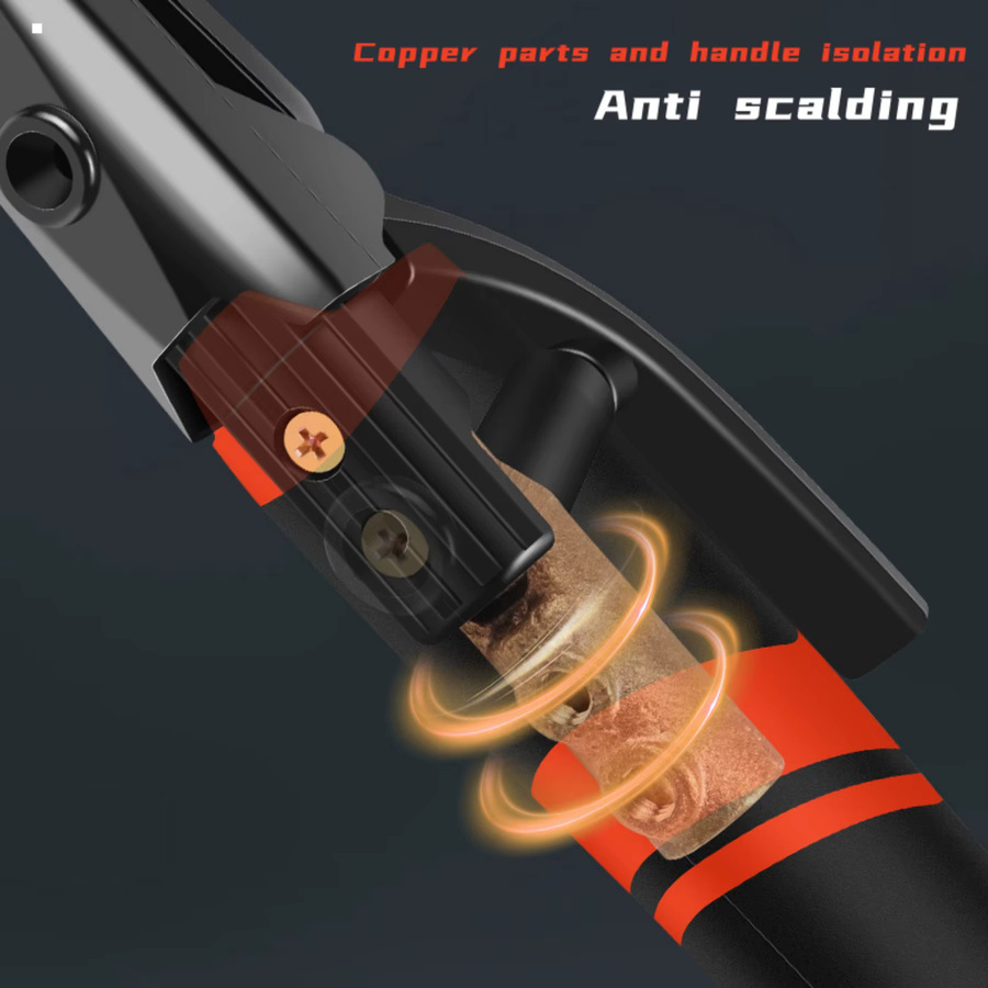 YDONGTLOGY Schweißzange aus Vollkupfer mit ergonomischem gebogenem Griff in Schwarz - Bild 5