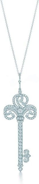 YIRAN Jewelry Schlüsselkette 925 Silber, Zirkonia, Damen, 60cm - Bild 1