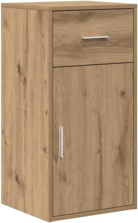 vidaXL Sideboard Artisan-Eiche in Braun, Modernes Design aus Holzwerkstoff, B/T/H: 38 x 34,5 x 75 cm