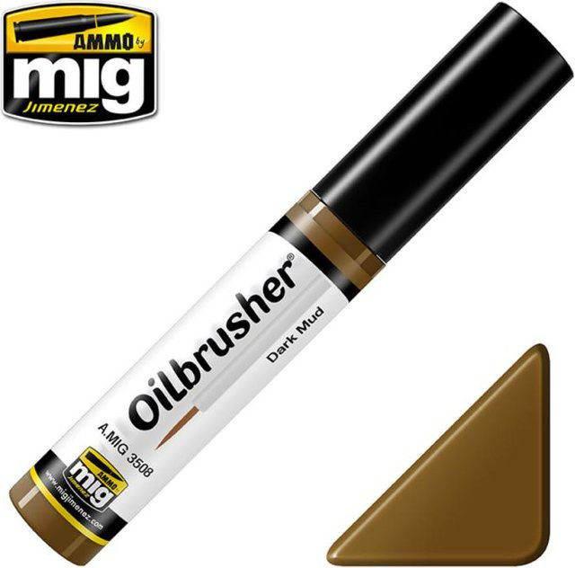 AMMO by MIG Jimenez Oilbrusher Dark Mud, Braun - Bild 1
