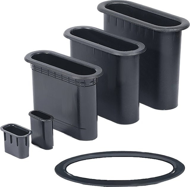 SD&HI Lautsprecher Bassreflexrohr für Subwoofer zur Lärmreduzierung, Schwarz - Bild 1