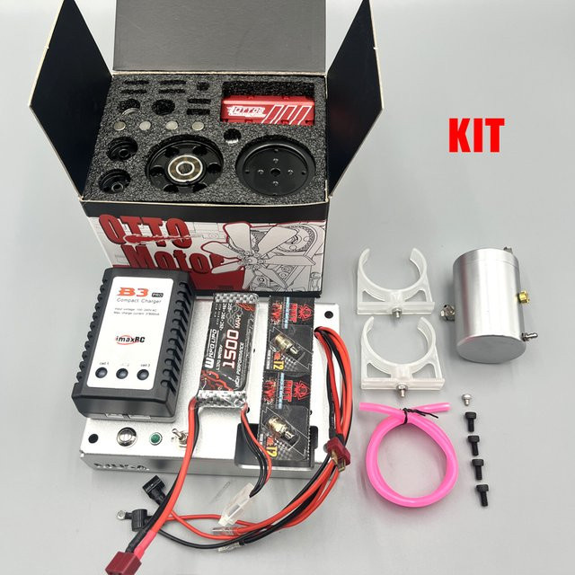 TOYAN FS L200AC Nitro Viertaktluftgekühlter Motor, DIY Inline Doppelzylindermotor, Modellbausatz - Bild 1