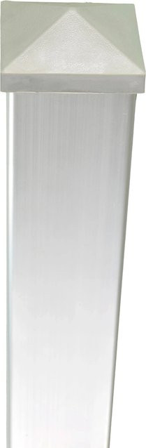 T & J Pfostenkappe Grau für WPC-Sichtschutzzaun Dalian/Jinan 74 x 74 mm - Bild 1