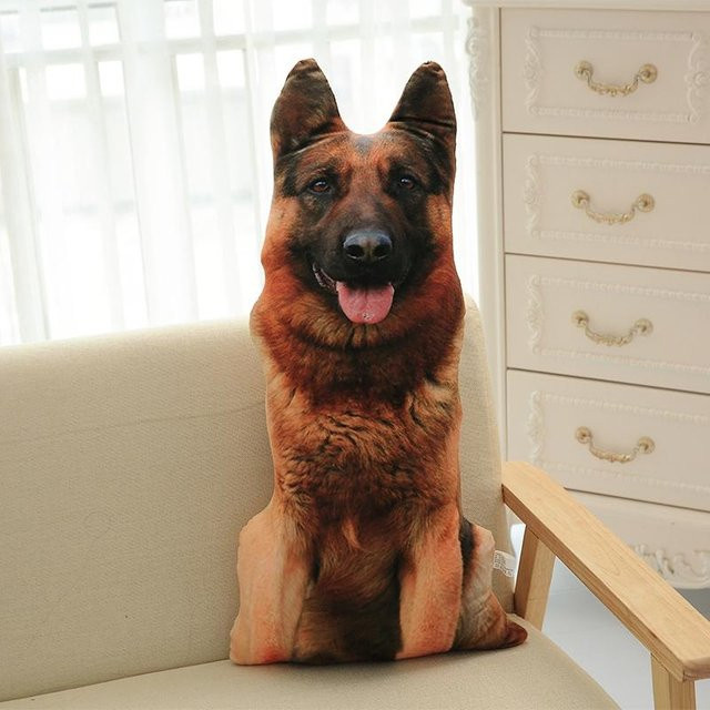 Yiran toy Niedliche 3D Katze Hund Plüschtiere, Stofftiere, 50cm - Bild 1