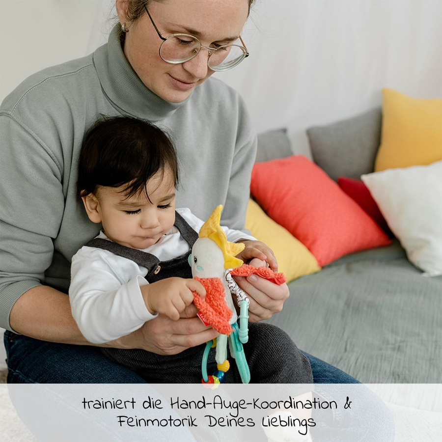 Fehn Zwitscher-Vogel, Spieltier zum Aufhängen, Plüsch / Textil, ab 0 Jahre - Bild 2