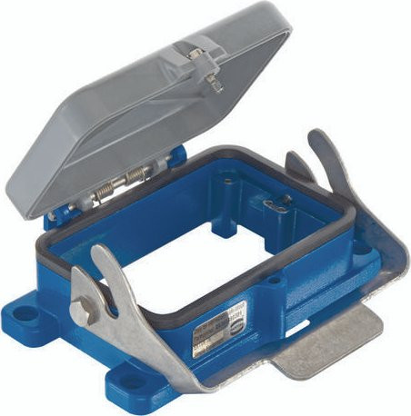 Harting Anbaugehäuse in Blau aus Kunststoff mit 09360480301 - Bild 1