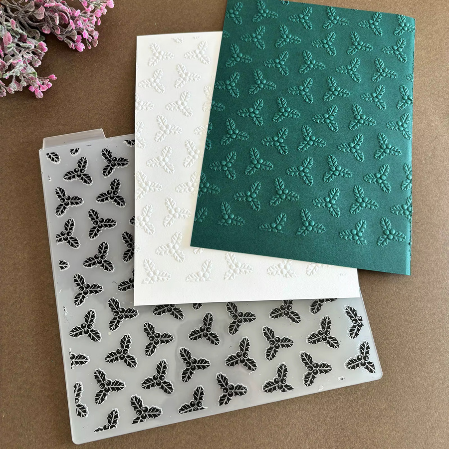 Große 3D-Relief-Schnitzmappe mit Kleeblatt-Festival-Design für dein DIY-Papiersteckbuch - Bild 2