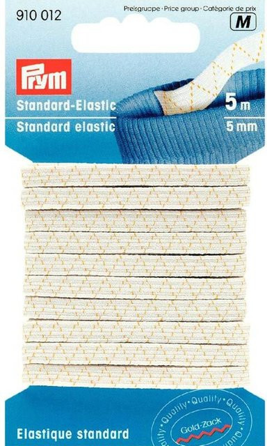 Prym Standard Elastic Gummi weiß 5mm 5m - Bild 1