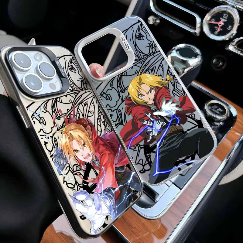 Fullmetal Alchemist Anime Silikon-Soft-Handyhülle für Apple iPhone 17 16 15 14 13 12 Pro Max Plus und mini in Bunt - Bild 3
