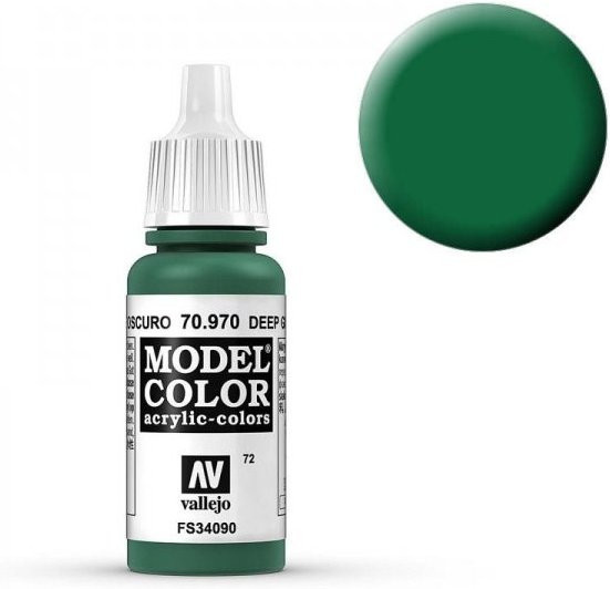 Vallejo Model Color, Waldgrün (Deep Green), Grün - Bild 1