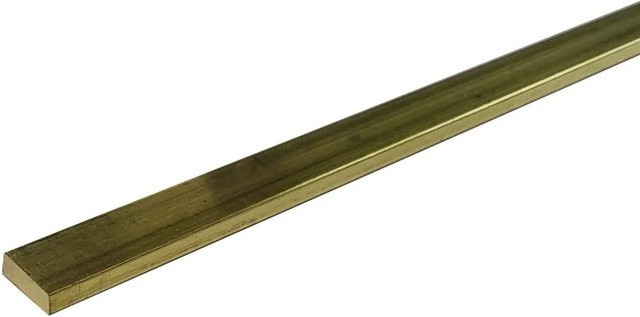 Arcansas Flachstange Messing Gold B/H/L: 2 x 15 x 1000 mm - Bild 1