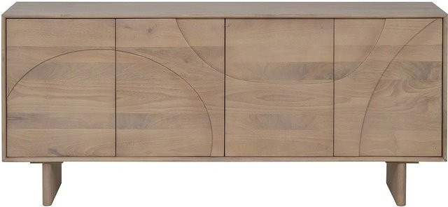 Vente-unique Sideboard Berlama aus Mangoholz in Naturfarben Beige, Breite: 170 cm - Bild 1