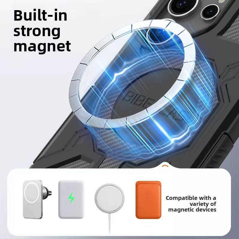 MagSafe Magnetische Kabellose Ladehandyhülle für Samsung Galaxy S26 Ultra, S26 Plus und S25 Edge, Stoßfeste Schutzhülle in Pink - Bild 2