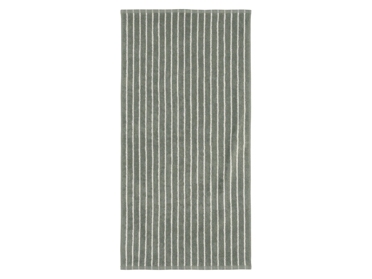 LIVARNO Frottier-Handtücher aus Baumwolle, 2 Stück, Grün, gestreift, Breite: 50 cm, Länge: 100 cm - Bild 2