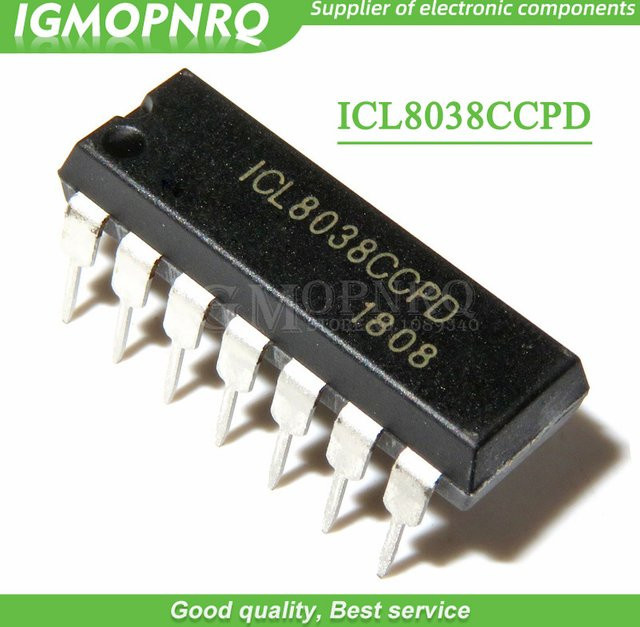 5 Stück ICL8038CCPD DIP14 integrierter Schaltkreis in Schwarz - Bild 1