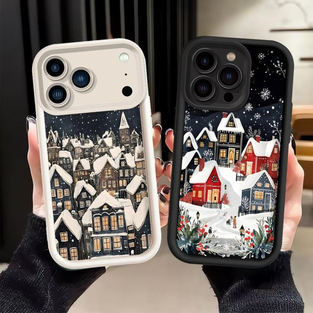 Handyhülle Soft Shell im Design Snowy Days für iPhone 11 12 13 14 15 16 17 Pro Max Plus 16e Multicolor - Bild 1